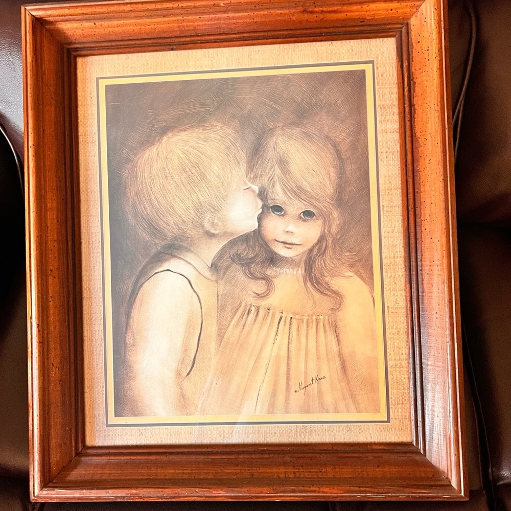 “Little Kiss” Print by Margaret Kane